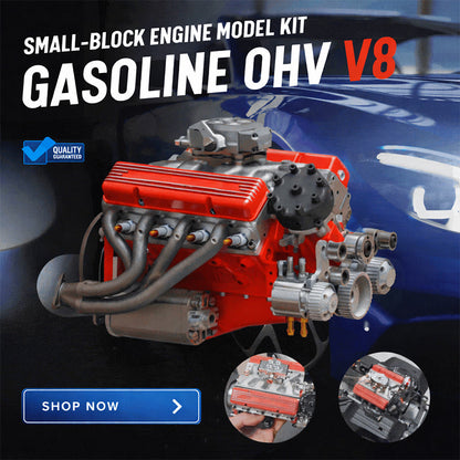 🏆 10,000 Sold This Week✨Gasoline OHV V8 Small-block Engine Model Kits
