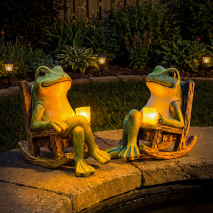 🔥Hot Sale 49% Off✨Solar Glowing Garden Frog🐸