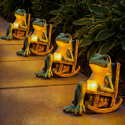 🔥Hot Sale 49% Off✨Solar Glowing Garden Frog🐸